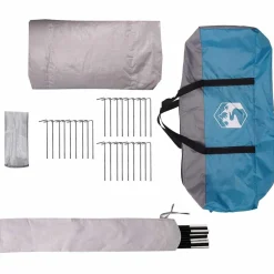 vidaXL Actividades Al Aire Libre-Tienda de campaña tipo teepee para 3 personas y gris