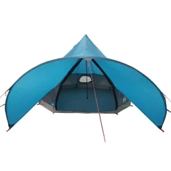 vidaXL Actividades Al Aire Libre-Tienda de campaña tipo teepee para 3 personas y gris