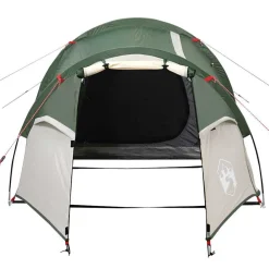 vidaXL Tienda de campaña túnel para 2 personas impermeable Verde Outlet
