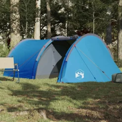 vidaXL Actividades Al Aire Libre-Tienda de campaña túnel para 4 personas impermeable