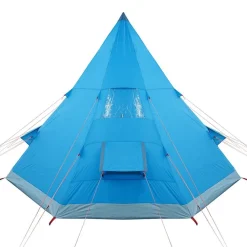 vidaXL Actividades Al Aire Libre-Tienda de campaña tipi para 4 personas impermeable