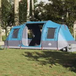 vidaXL Tienda de campaña túnel para 4 personas impermeable Azul Clearance