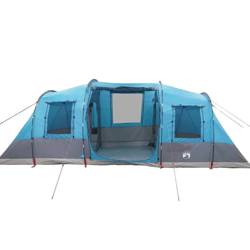 vidaXL Tienda de campaña túnel para 4 personas impermeable Azul Clearance