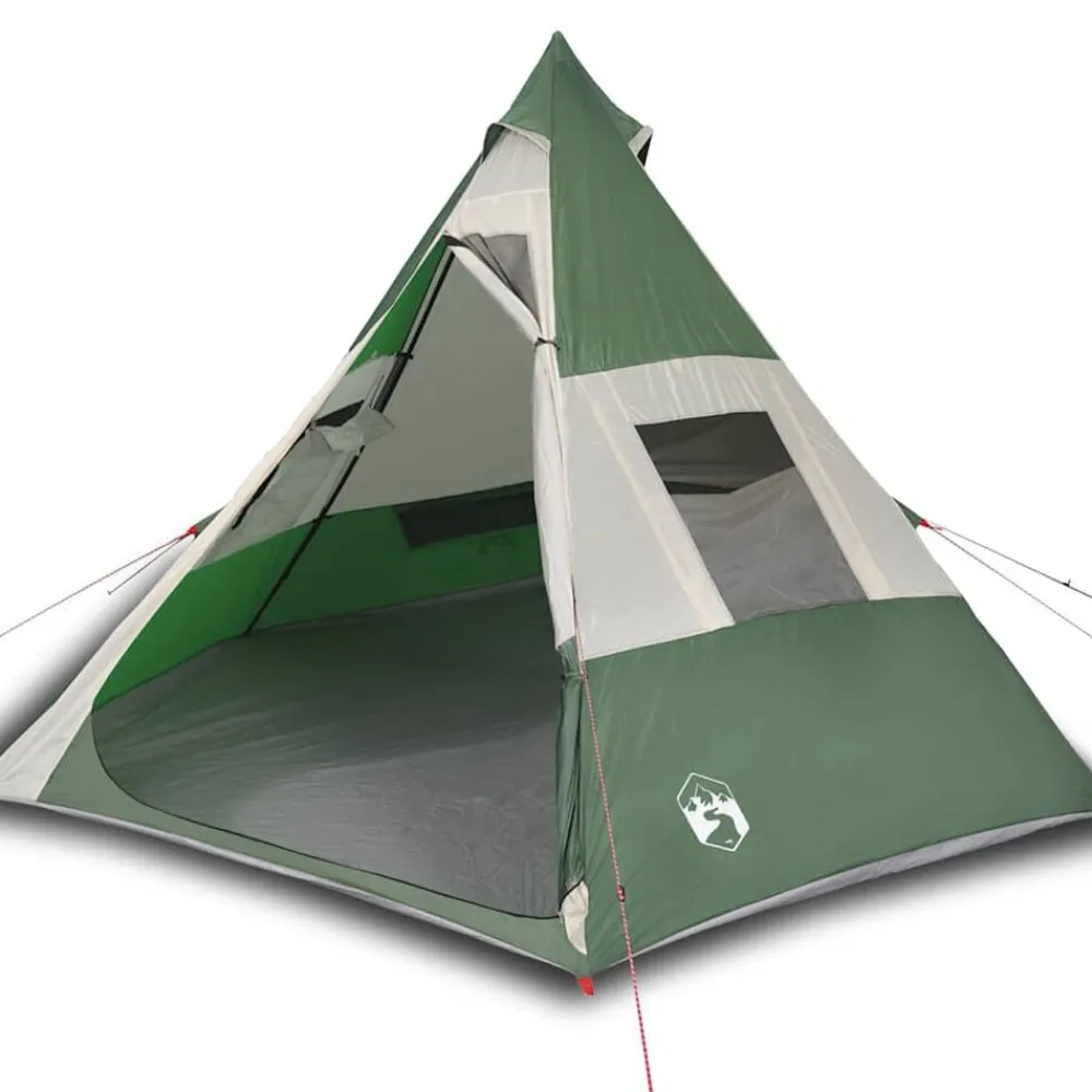 vidaXL Actividades Al Aire Libre-Tienda de campaña tipi para 7 personas impermeable