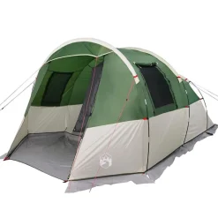 vidaXL Tienda de campaña túnel para 4 personas impermeable Verde Discount