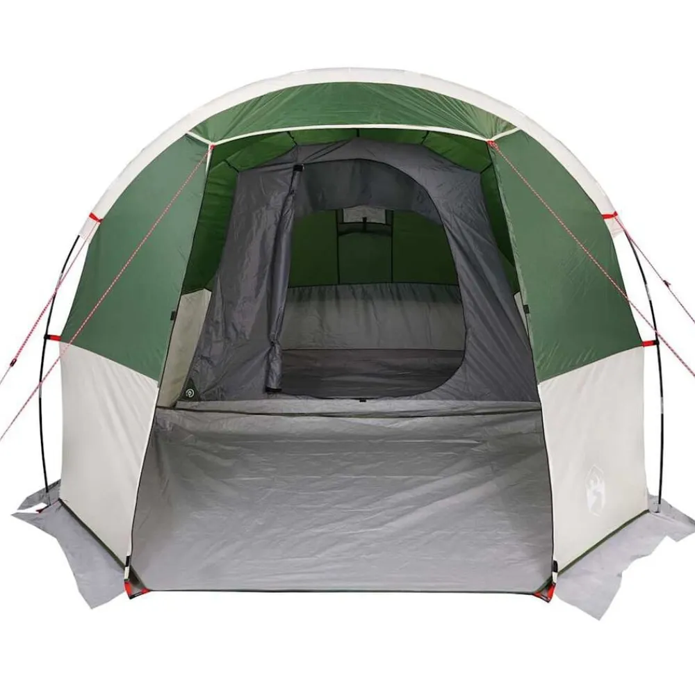 vidaXL Tienda de campaña túnel para 4 personas impermeable Verde Discount