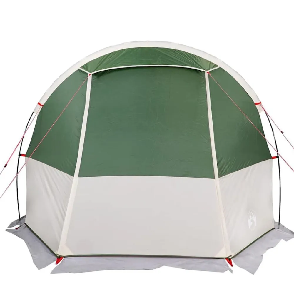 vidaXL Tienda de campaña túnel para 4 personas impermeable Verde Discount