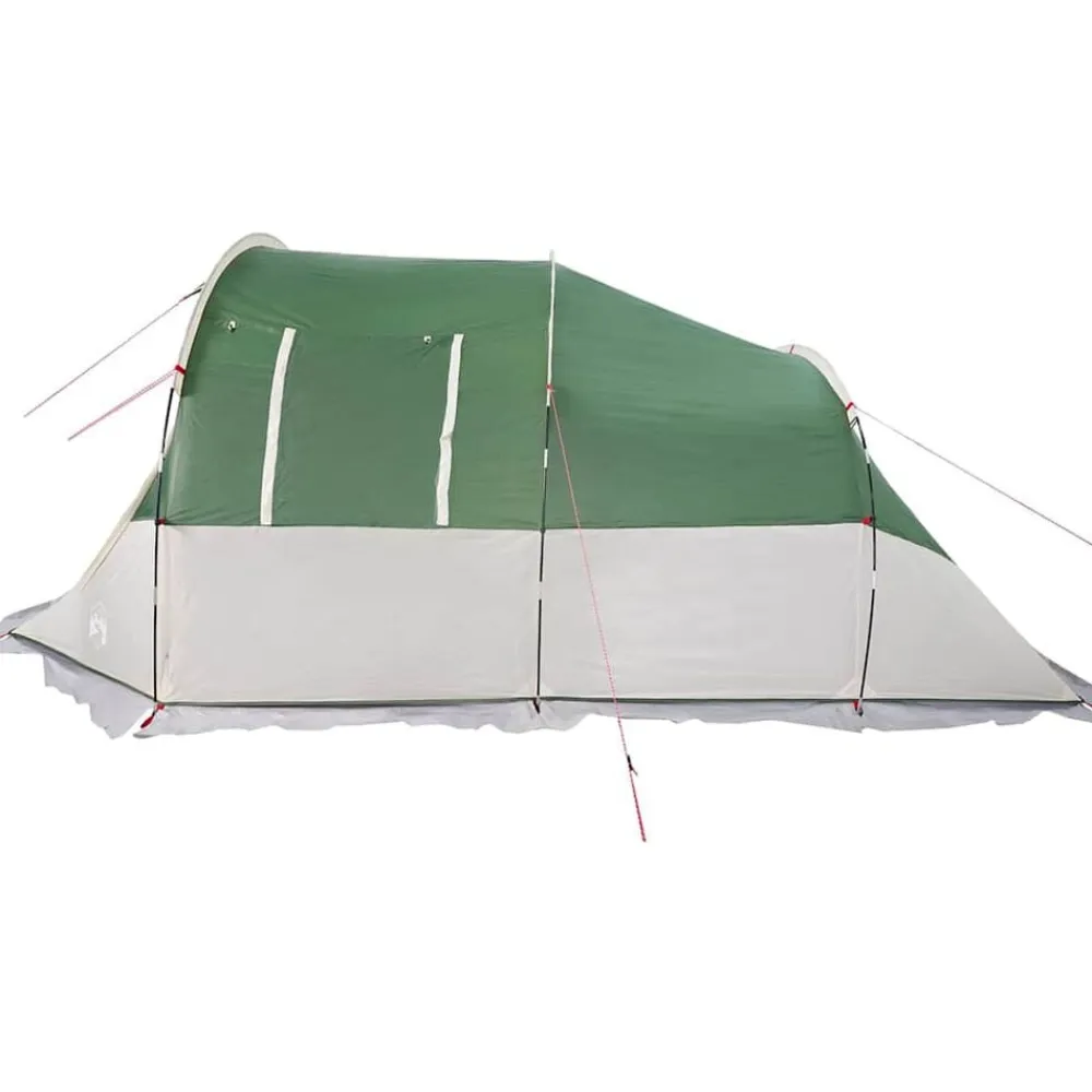 vidaXL Tienda de campaña túnel para 4 personas impermeable Verde Discount