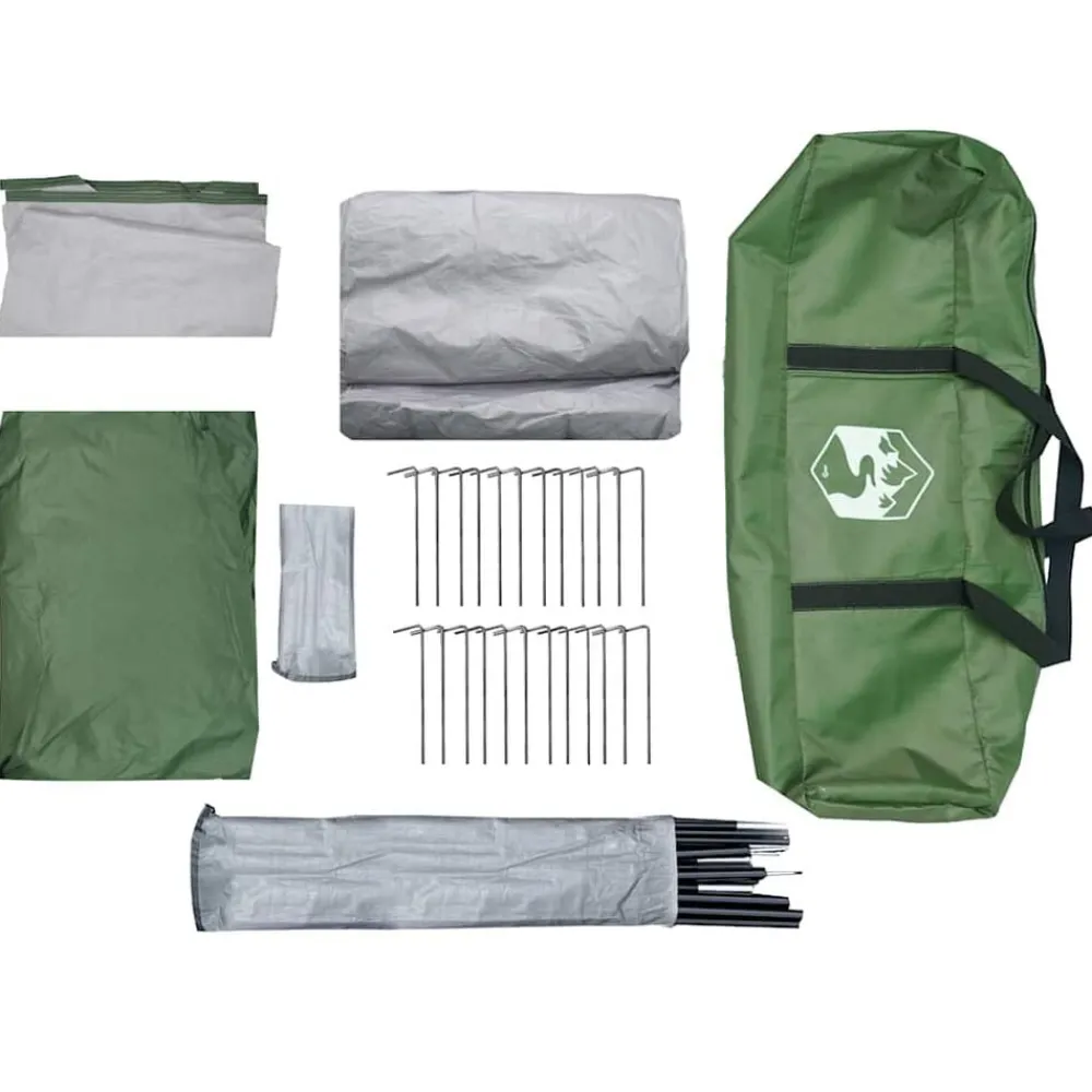 vidaXL Actividades Al Aire Libre-Tienda de campaña túnel para 4 personas impermeable