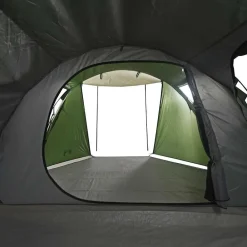 vidaXL Actividades Al Aire Libre-Tienda de campaña túnel para 4 personas impermeable