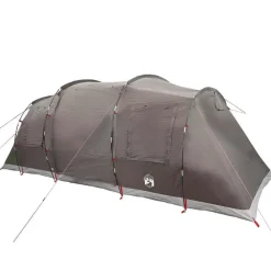 vidaXL Actividades Al Aire Libre-Tienda de campaña túnel para 4 personas impermeable marrón