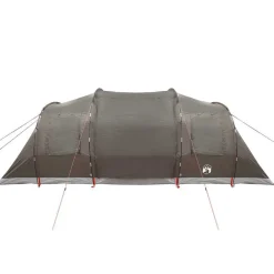 vidaXL Actividades Al Aire Libre-Tienda de campaña túnel para 4 personas impermeable marrón