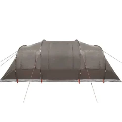 vidaXL Actividades Al Aire Libre-Tienda de campaña túnel para 4 personas impermeable marrón