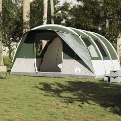 vidaXL Tienda de campaña túnel para 5 personas impermeable Verde Outlet