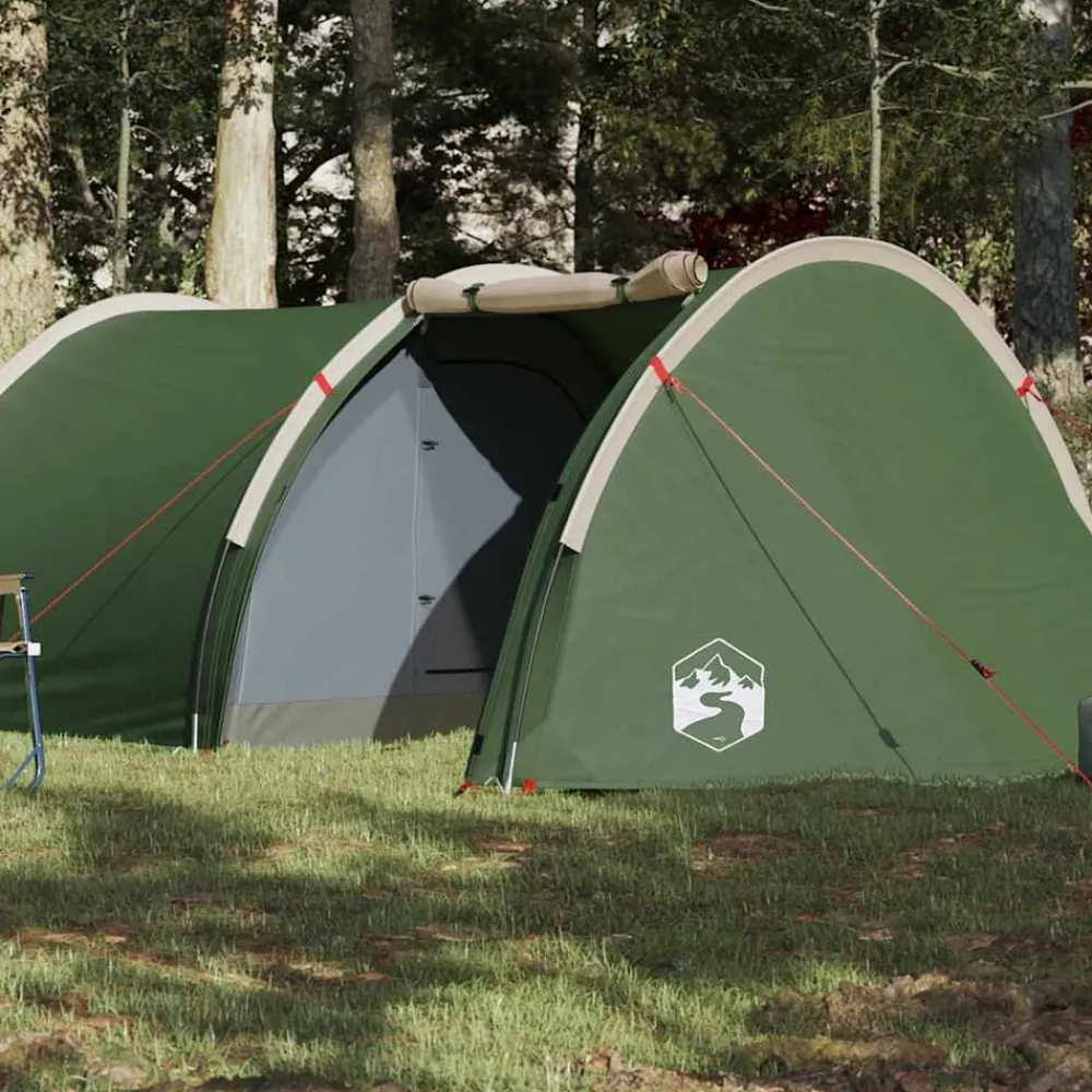 vidaXL Actividades Al Aire Libre-Tienda de campaña túnel para 4 personas impermeable