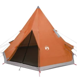 vidaXL Tienda de campaña tipi para 4 personas impermeable Naranja Hot