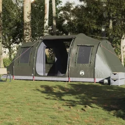 vidaXL Actividades Al Aire Libre-Tienda de campaña túnel para 4 personas impermeable
