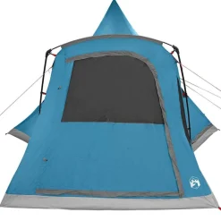 vidaXL Tienda de campaña tipo teepee para 5 personas con techo Azul Online