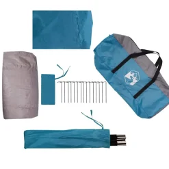 vidaXL Tienda de campaña túnel para 3 personas impermeable Azul Hot
