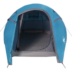vidaXL Tienda de campaña túnel para 3 personas impermeable Azul Hot