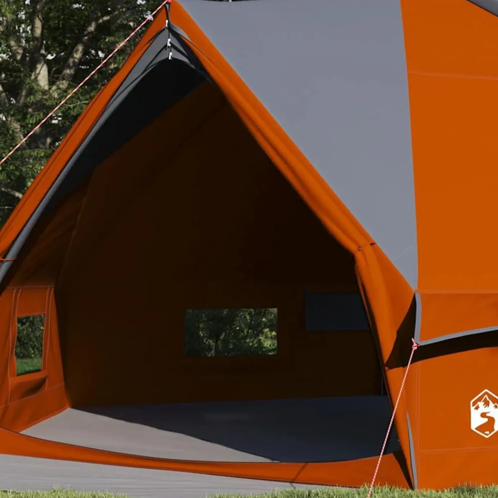vidaXL Tienda de campaña Teepee para 10 personas Gris y naranja Clearance