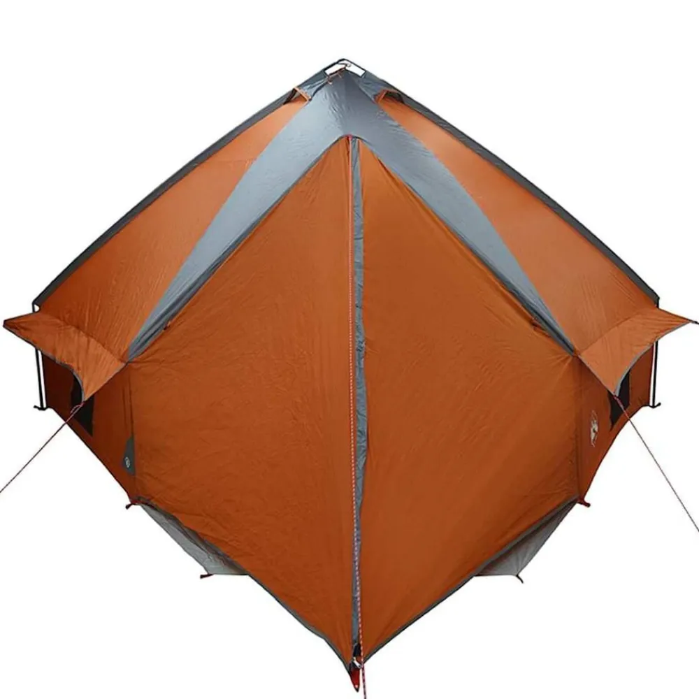 vidaXL Tienda de campaña Teepee para 10 personas Gris y naranja Clearance