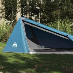 vidaXL Tienda de campaña túnel para 1 persona impermeable Azul Online