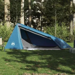 vidaXL Tienda de campaña túnel para 1 persona impermeable Azul Online