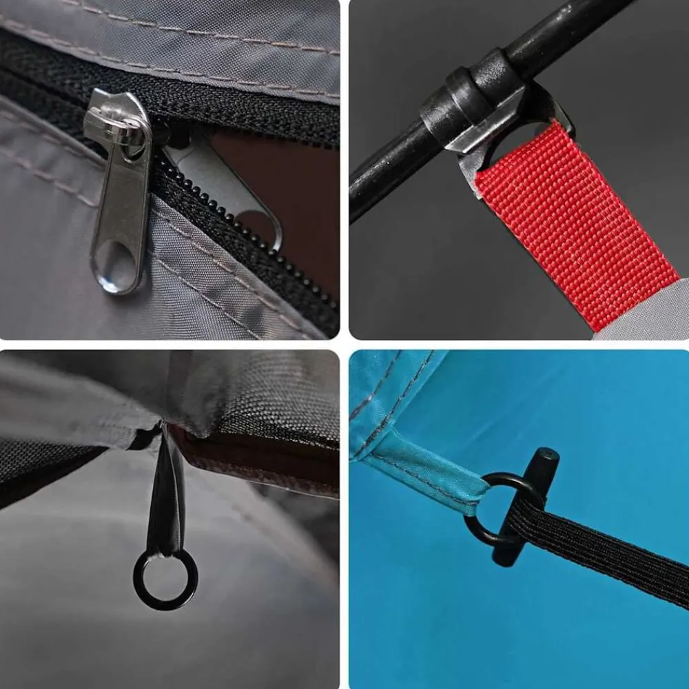 vidaXL Tienda de campaña túnel para 4 personas impermeable Azul Hot