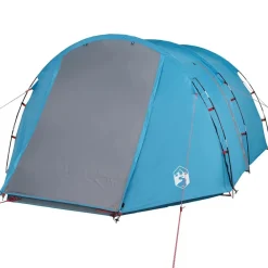 vidaXL Tienda de campaña túnel para 4 personas impermeable Azul Hot