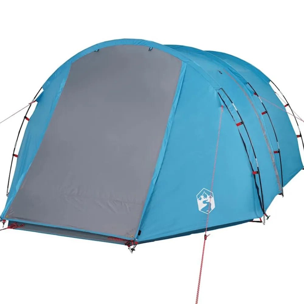 vidaXL Tienda de campaña túnel para 4 personas impermeable Azul Hot
