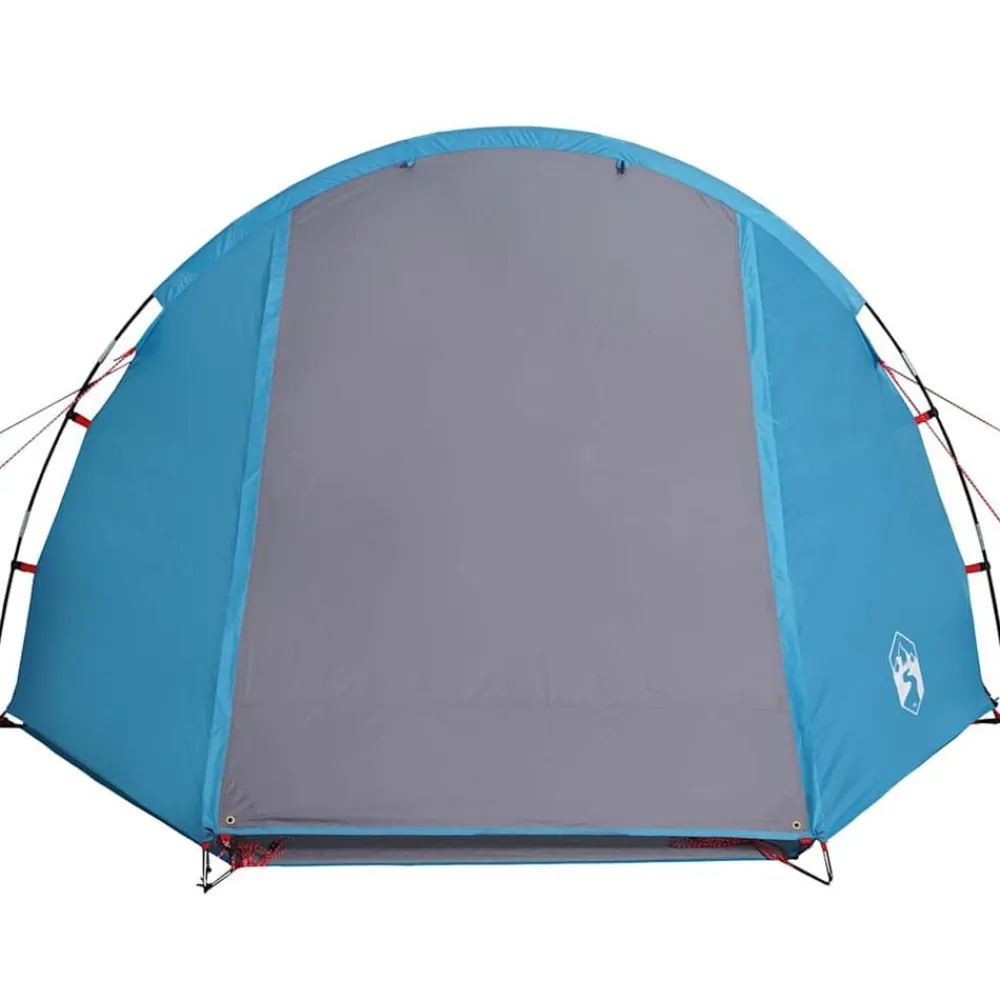 vidaXL Tienda de campaña túnel para 4 personas impermeable Azul Hot