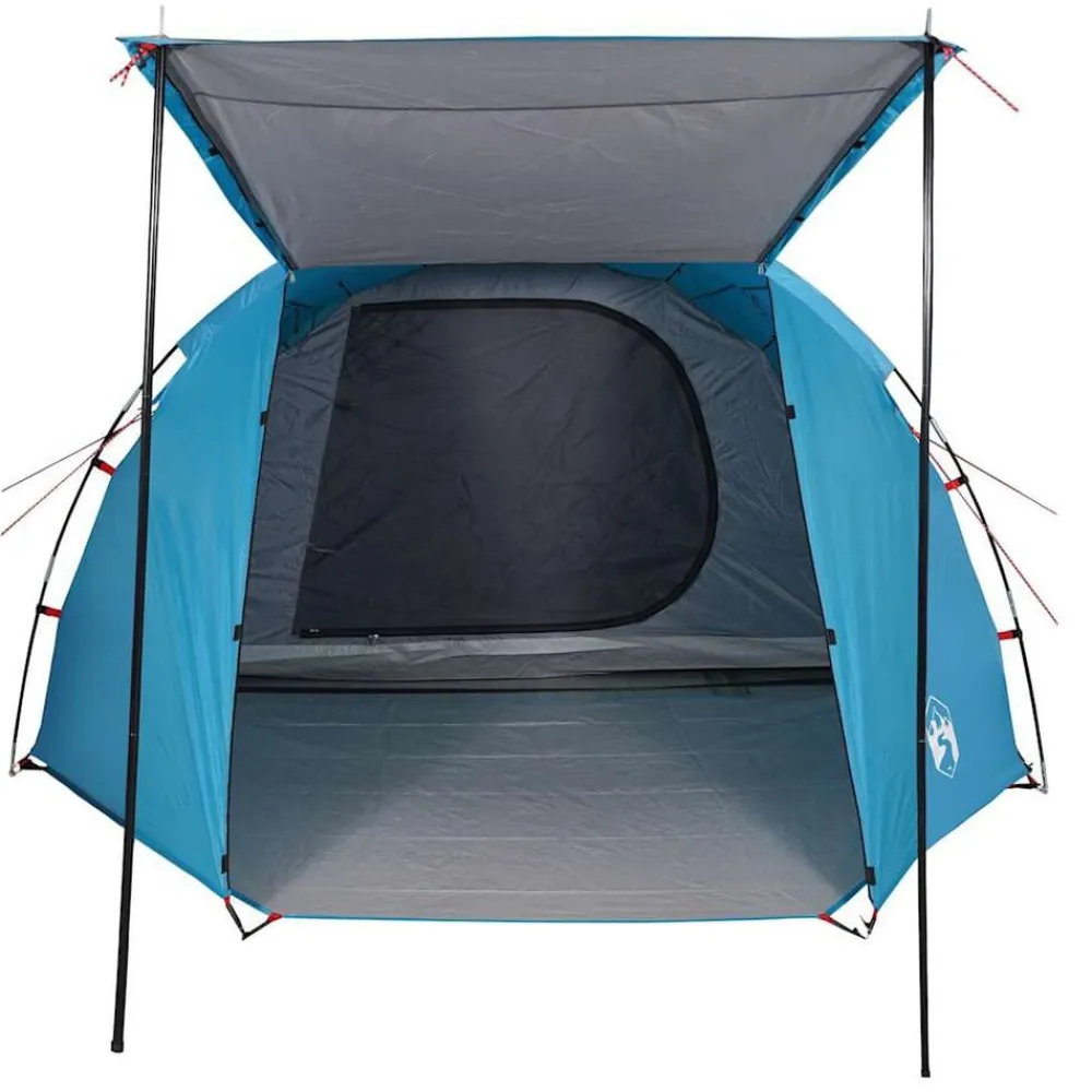 vidaXL Tienda de campaña túnel para 4 personas impermeable Azul Hot