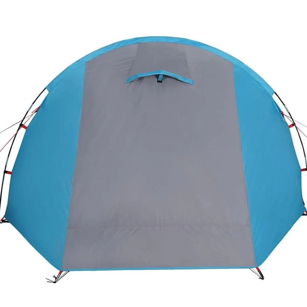 vidaXL Tienda de campaña túnel para 4 personas impermeable Azul Hot