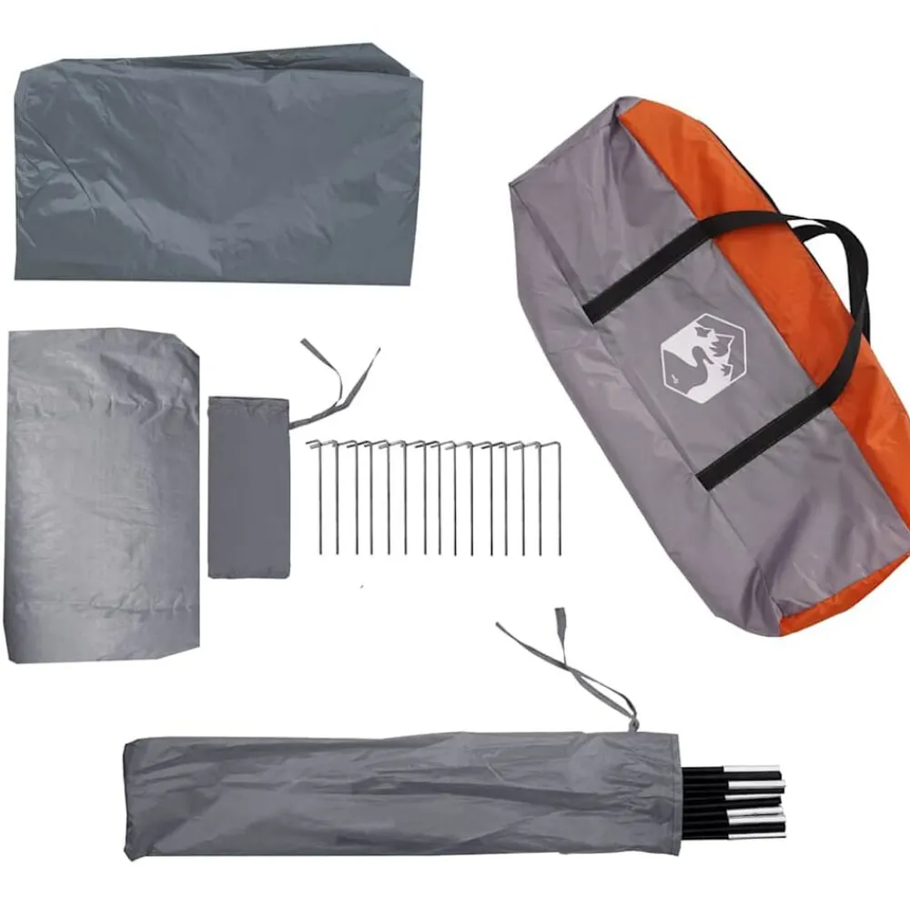 vidaXL Actividades Al Aire Libre-Tienda de campaña túnel 3 personas impermeable