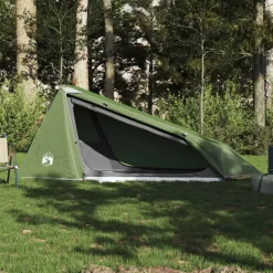 vidaXL Actividades Al Aire Libre-Tienda de campaña túnel para 1 persona impermeable