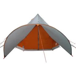 vidaXL Tienda de campaña tipo teepee para 3 personas y naranja Gris Clearance