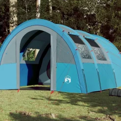 vidaXL Tienda de campaña túnel para 4 personas impermeable Azul Online