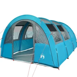 vidaXL Tienda de campaña túnel para 4 personas impermeable Azul Online