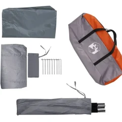 vidaXL Actividades Al Aire Libre-Tienda de campaña túnel 1 persona impermeable