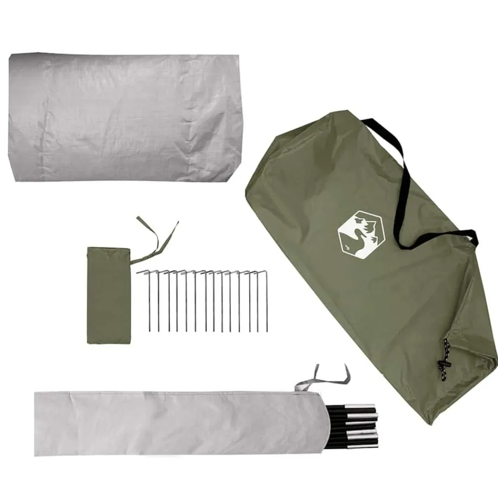vidaXL Tienda de campaña túnel para 3 personas impermeable Verde oliva Clearance