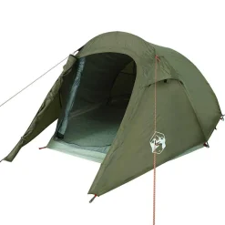 vidaXL Tienda de campaña túnel para 3 personas impermeable Verde oliva Clearance