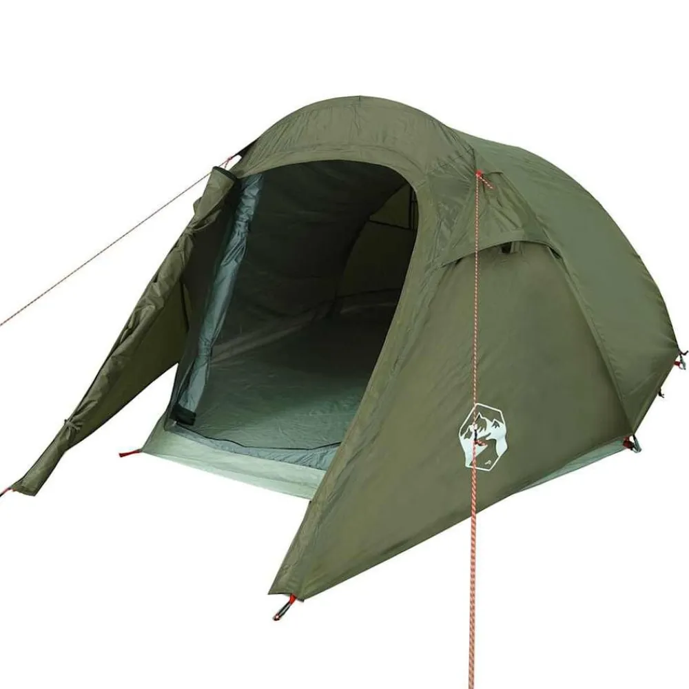 vidaXL Tienda de campaña túnel para 3 personas impermeable Verde oliva Clearance