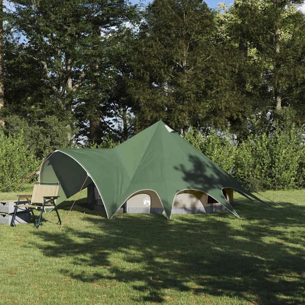 vidaXL Actividades Al Aire Libre-Tienda de campaña tipo teepee para 3 personas y Gris