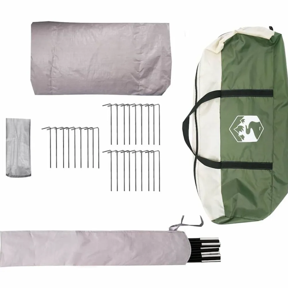 vidaXL Actividades Al Aire Libre-Tienda de campaña tipo teepee para 3 personas y Gris