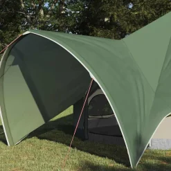 vidaXL Actividades Al Aire Libre-Tienda de campaña tipo teepee para 3 personas y Gris