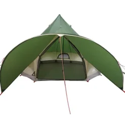 vidaXL Actividades Al Aire Libre-Tienda de campaña tipo teepee para 3 personas y Gris