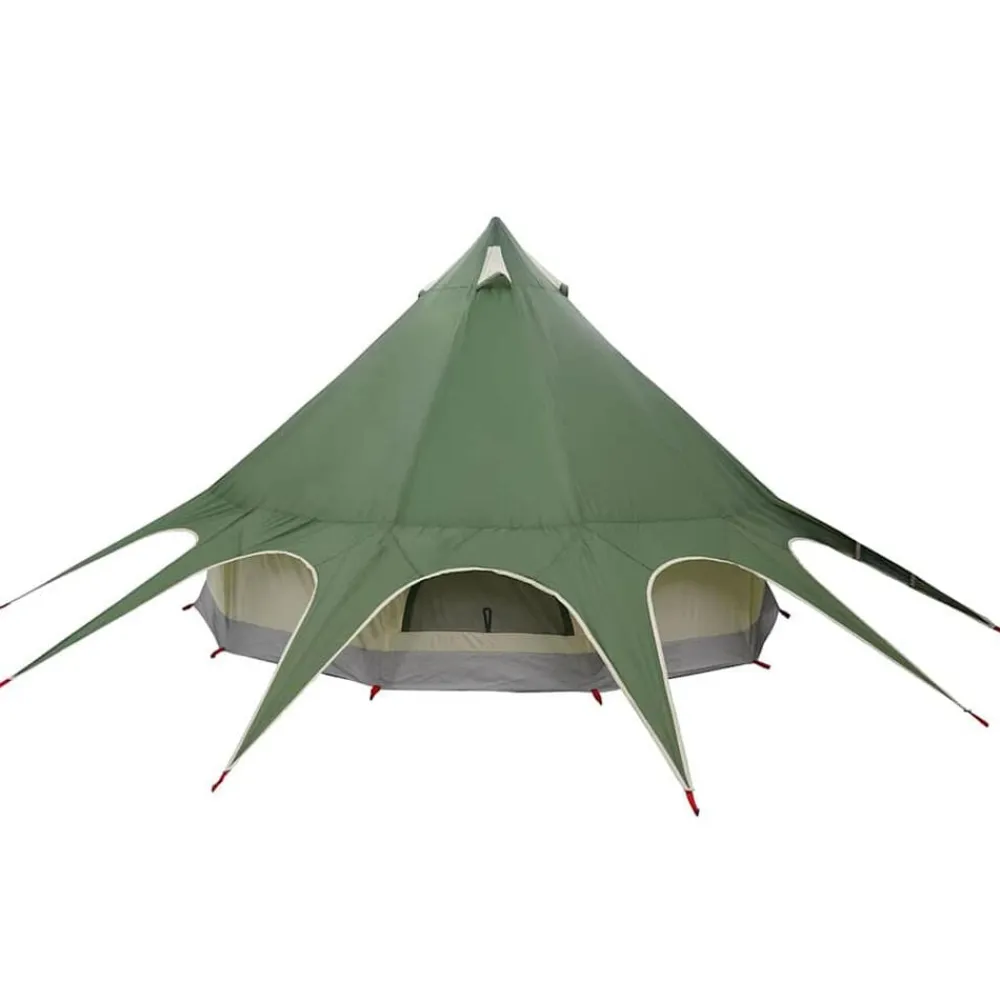 vidaXL Actividades Al Aire Libre-Tienda de campaña tipo teepee para 3 personas y Gris