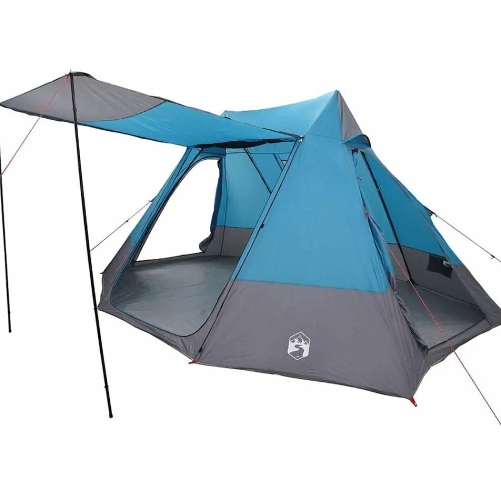 vidaXL Actividades Al Aire Libre-Tienda de camping con techo 482 x 360 x 227 cm tafetán