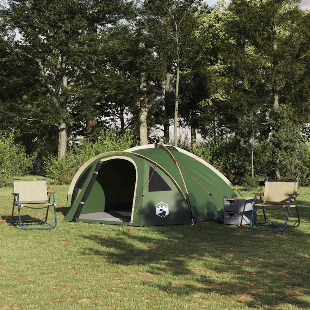 vidaXL Actividades Al Aire Libre-Tienda de camping con techo 308 x 268 x 130 cm Poliéster